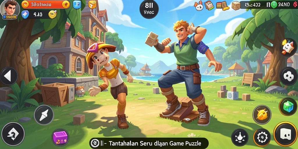 Tampilan gameplay seru dari 8II yang menantang pemain.