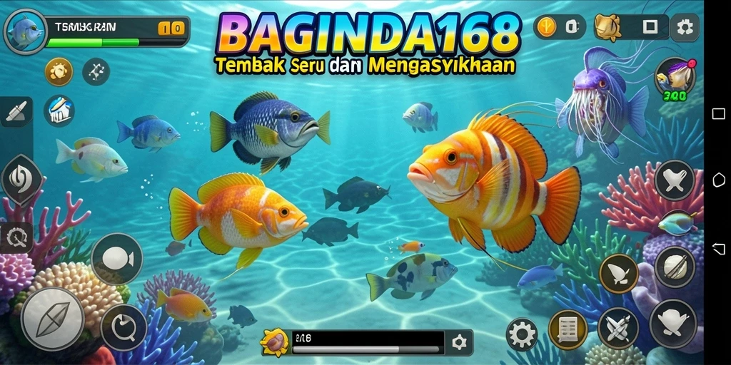 Tampilan menarik dalam BAGINDA168 saat menangkap ikan.