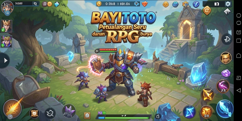 Tampilan gameplay seru dalam dunia RPG BAYITOTO.
