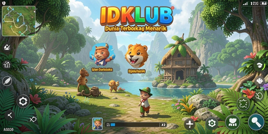 Tampilan gameplay IDKLUB yang menampilkan eksplorasi mendalam.