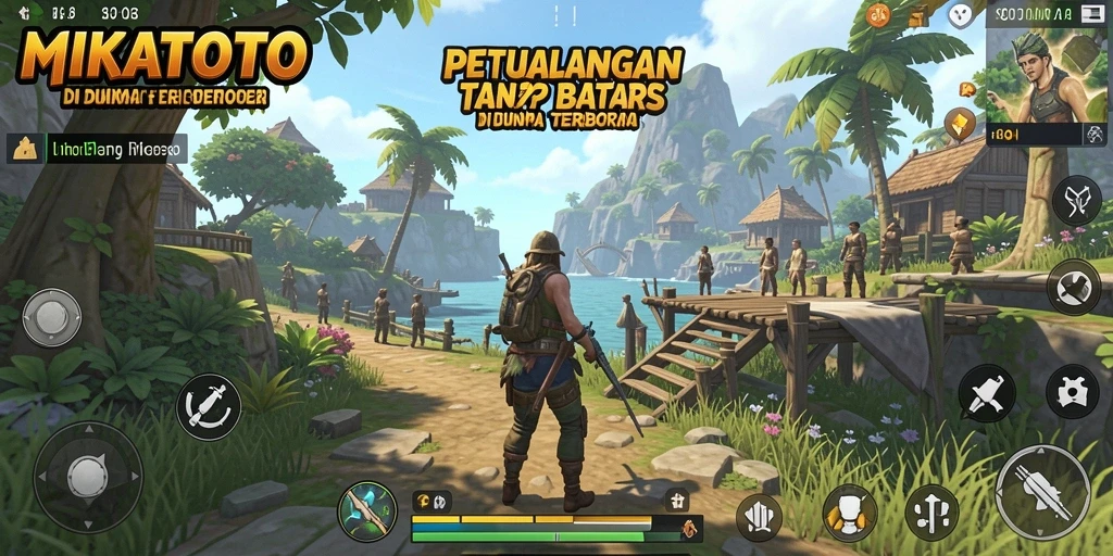 Tangkapan layar MIKATOTO menunjukkan petualangan seru di dunia terbuka.