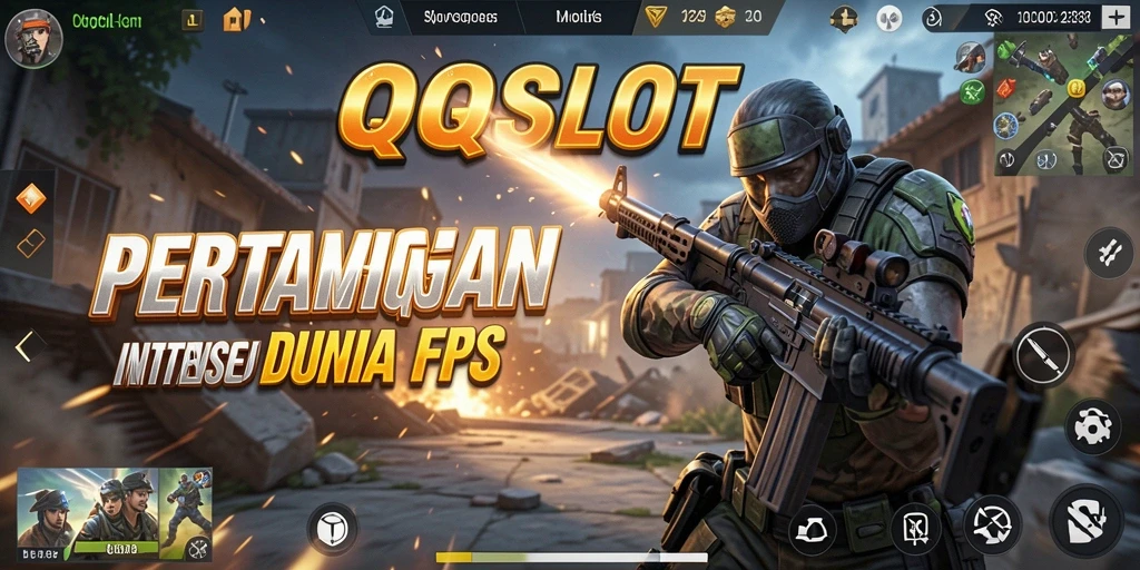 Tampilan gameplay QQSLOT yang menegangkan dan penuh aksi.